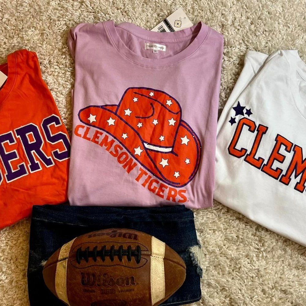 The Clemson Varsity Grand Tee | White - Picture 4 of 4